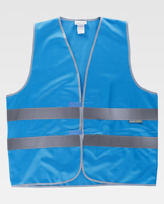 Gilet di alta visibilità con bande rifrangente WORK TEAM