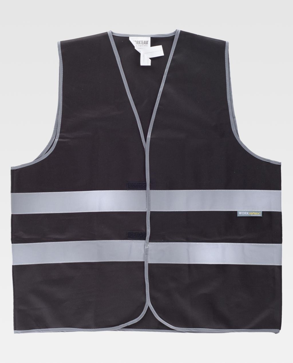 Gilet di alta visibilità con bande rifrangente WORK TEAM