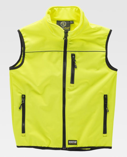 Gilet Workshell di alta visibilità WORK TEAM