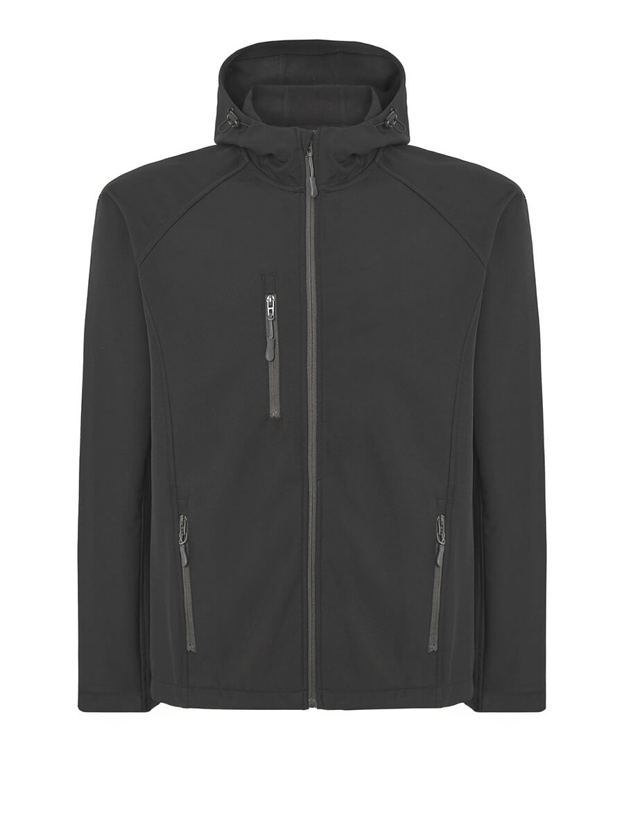 SOFTSHELL UOMO CON CAPPUCCIO JHK