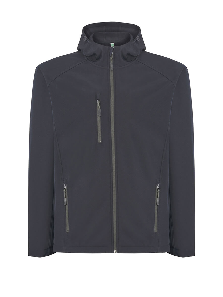 SOFTSHELL UOMO CON CAPPUCCIO JHK