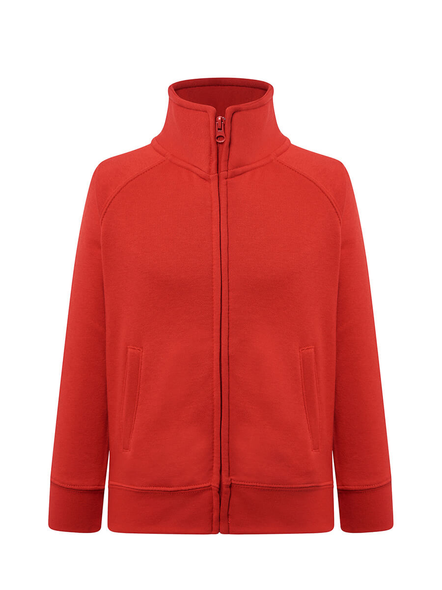 FELPA BAMBINO ZIP INTERA LEGGERA FRENCH TERRY JHK