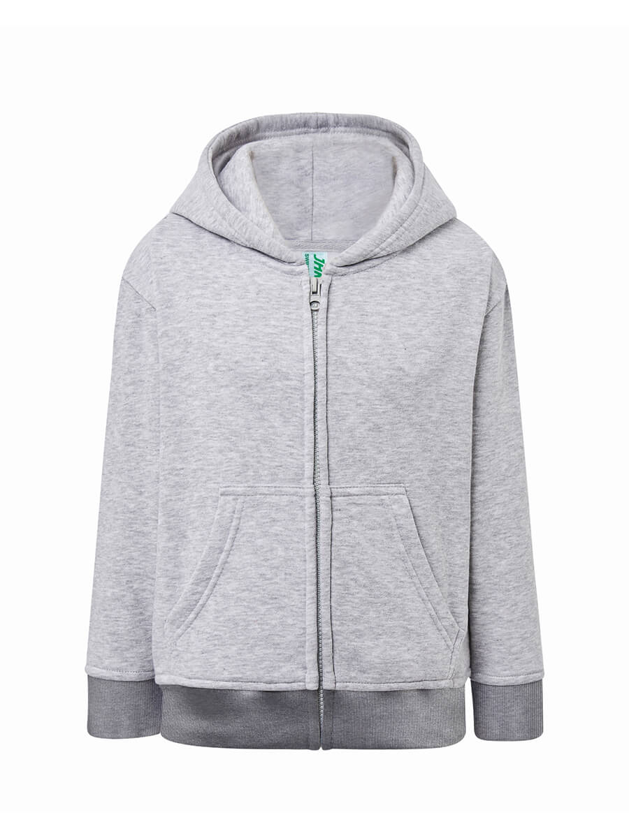 FELPA BAMBINO CAPPUCCIO E ZIP PREMIUM JHK