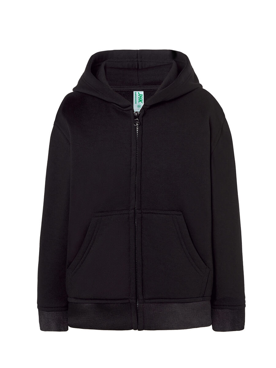 FELPA BAMBINO CAPPUCCIO E ZIP PREMIUM JHK