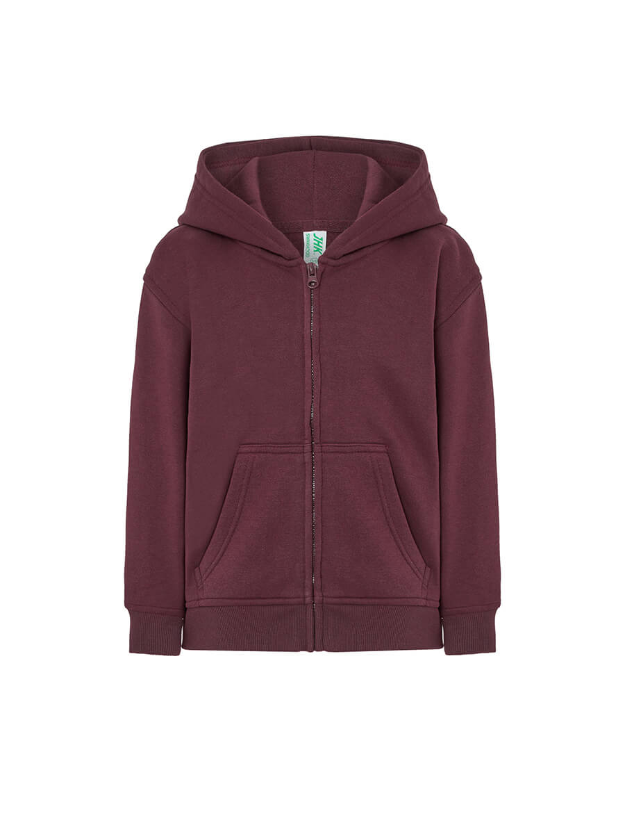 FELPA BAMBINO CAPPUCCIO E ZIP PREMIUM JHK