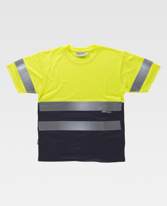 T-shirt combinata di alta visibilità manica corta WORK TEAM