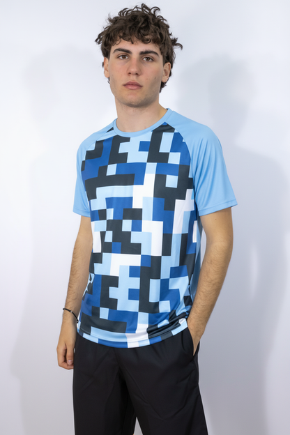 Pixel Camo Azzurro - Front
