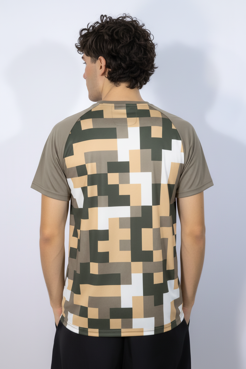 Pixel Camo Desert - Back