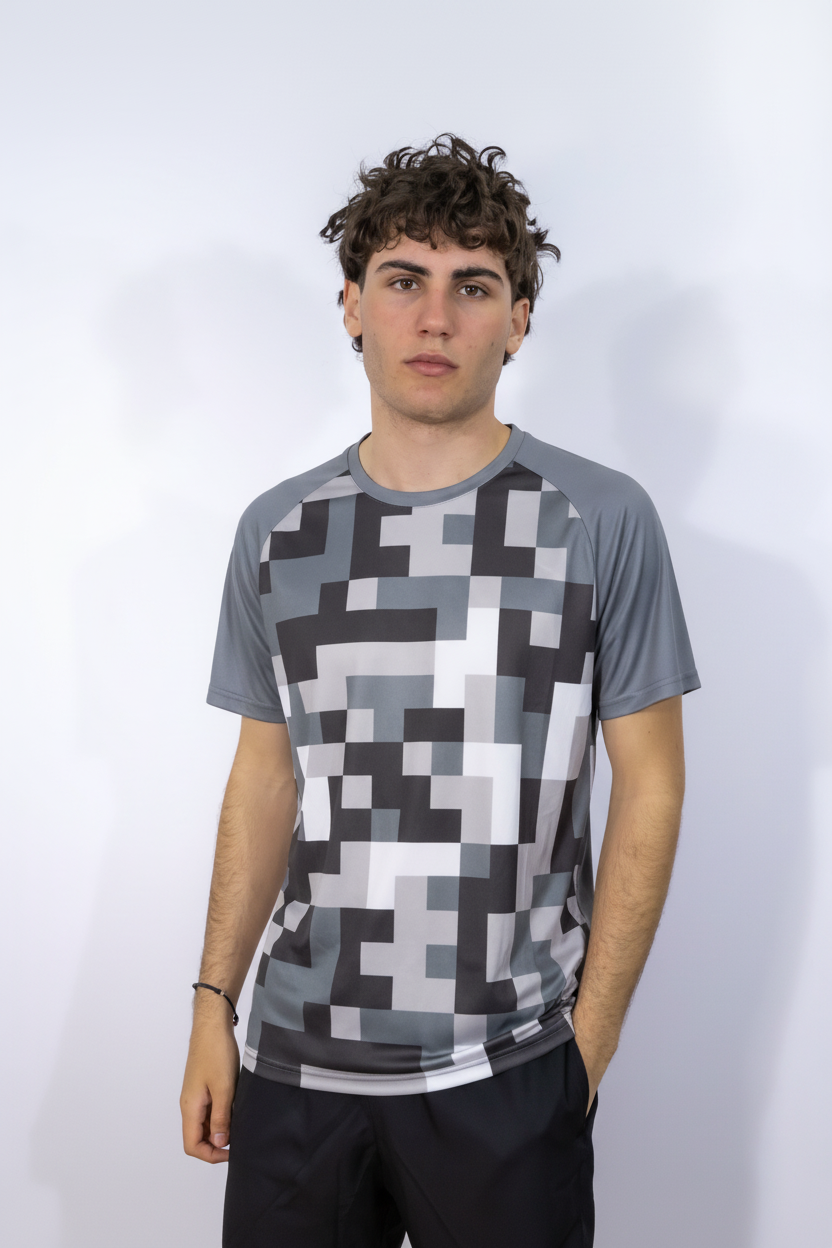 Pixel Camo Grigio - Front