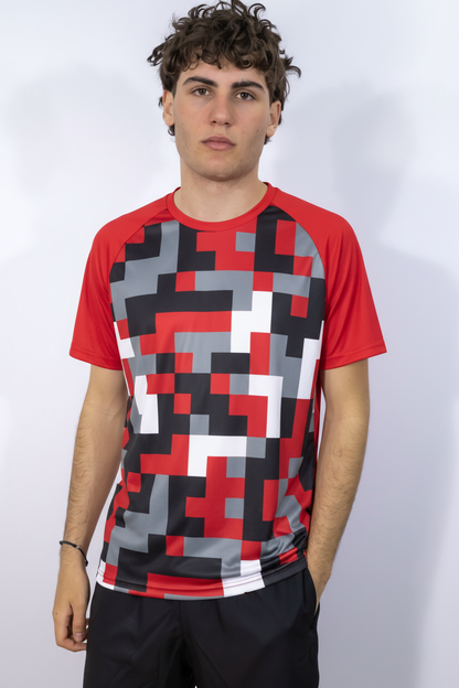 Pixel Camo Rosso - Front
