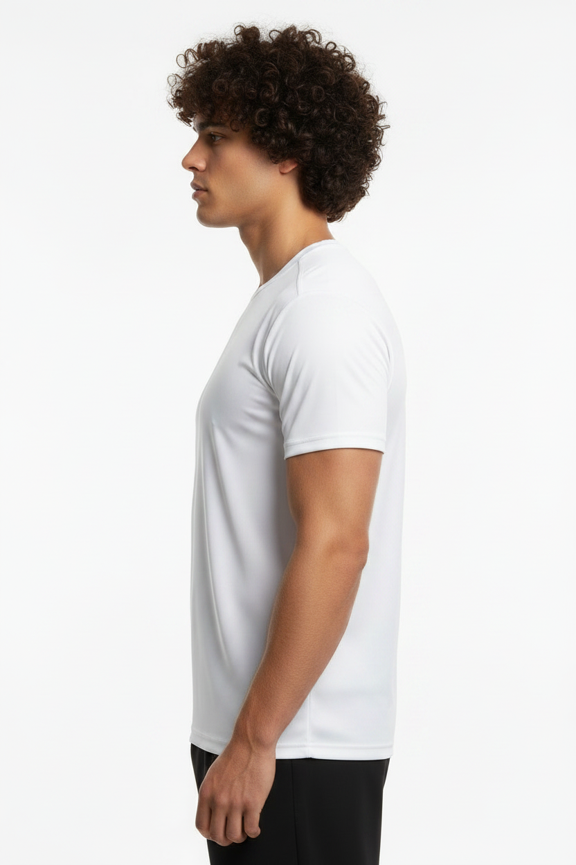 T-shirt bianca - lato sx