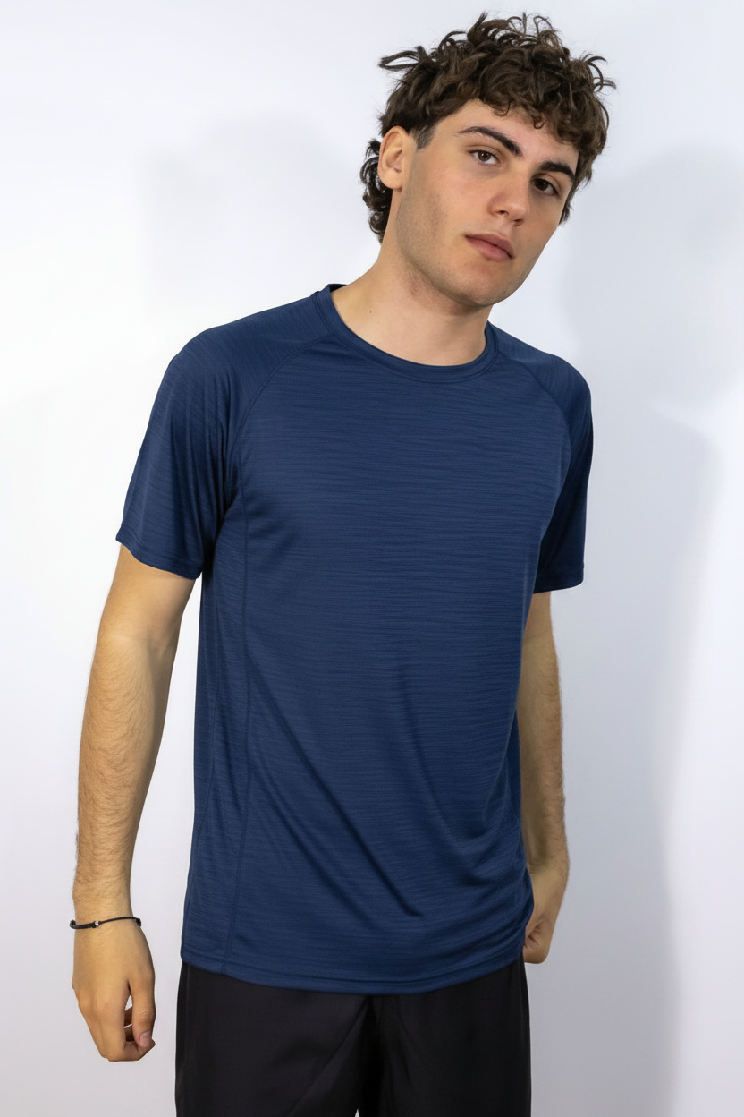 T-shirt Blu Marino Vigore - Frontale