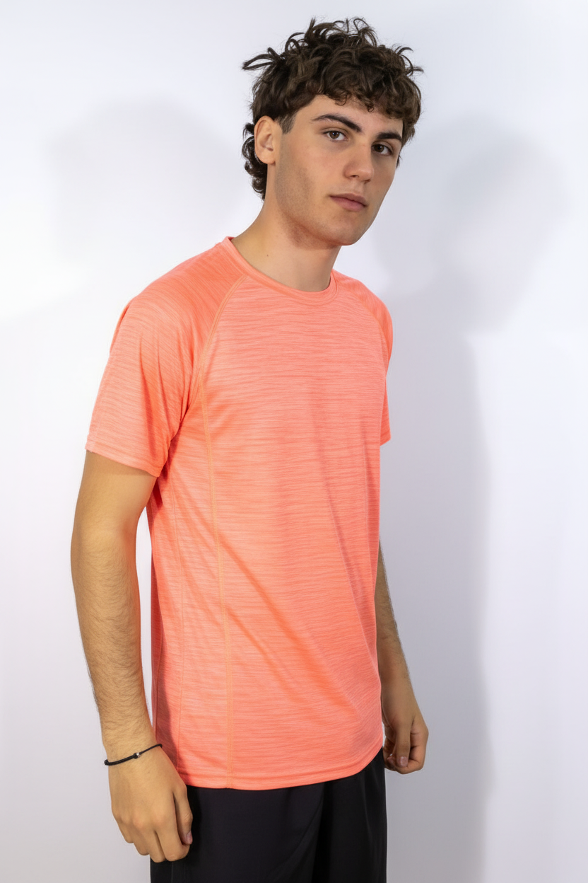 T-shirt Corallo Fluo - Sinistra